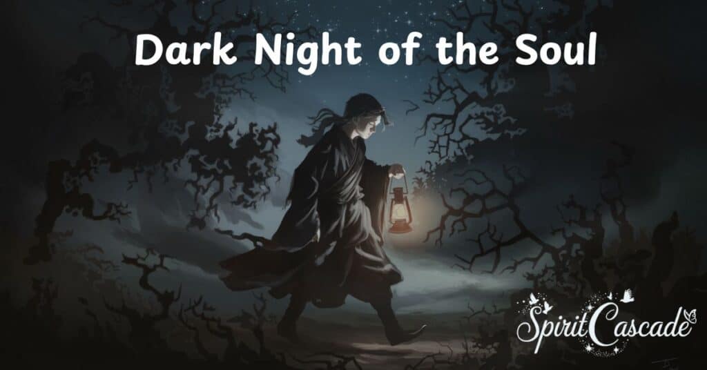 A dark night symbolizing a transformative connection to the spiritual realm.