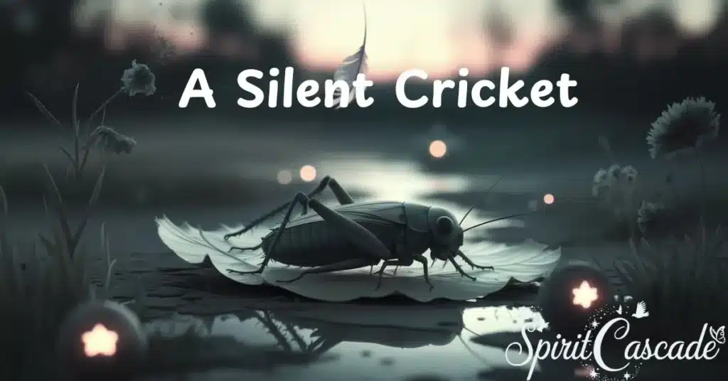 The Silent Cricket: Meanings Behind a Dead Cricket