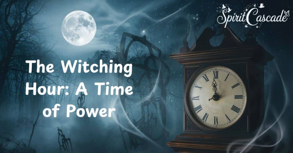 The witching hour representing a mystical connection to the spiritual realm.